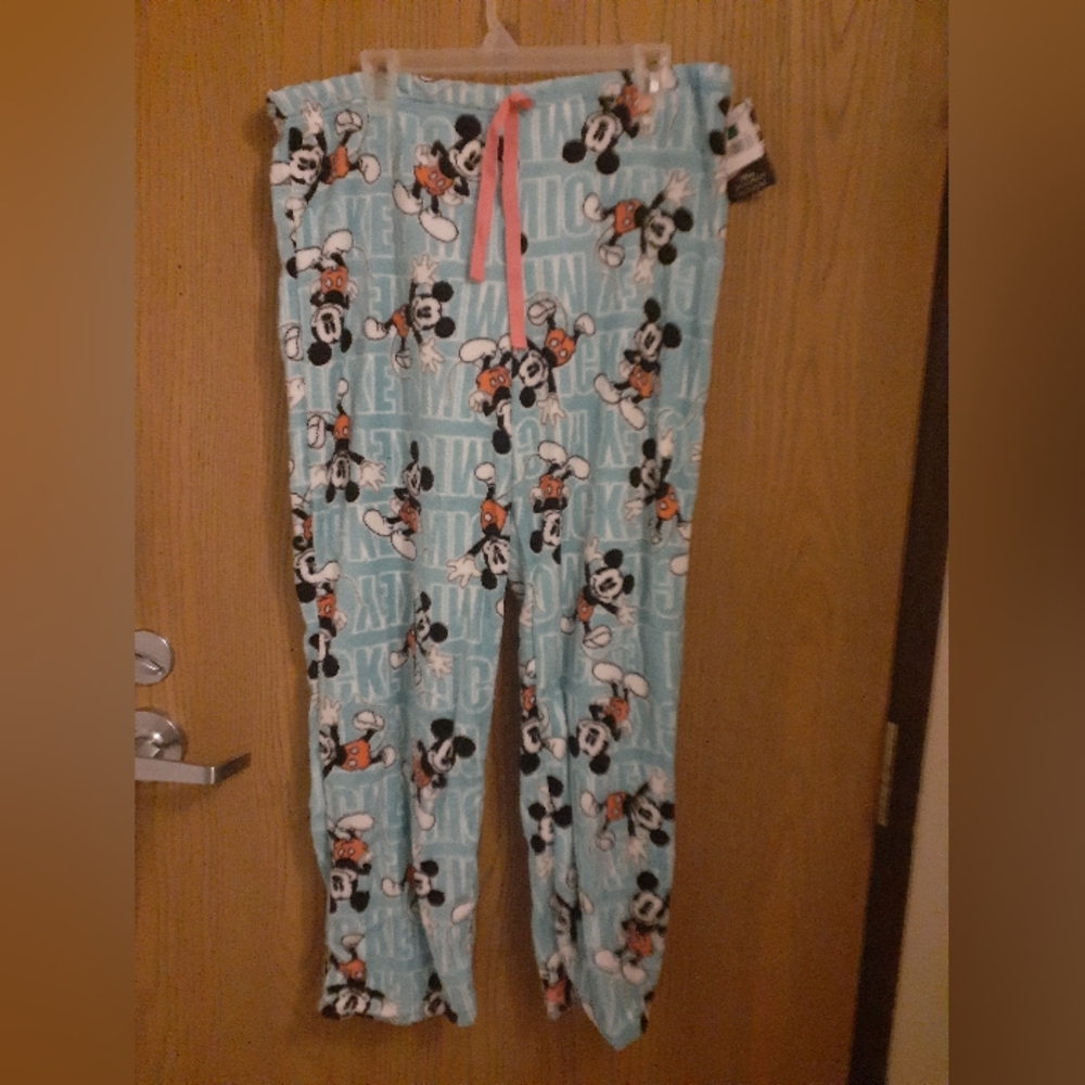 Nwt never worn Disney mickey mouse blue pajama pants large. A-11